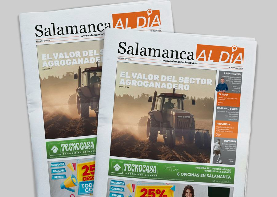 Sale a la calle el número de mayo del periódico de papel SALAMANCA AL DÍA
