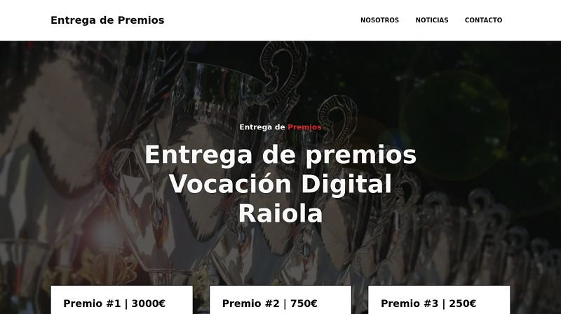 Entrega de Premios presenta Vocacion Digital Raiola