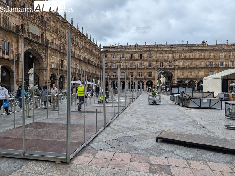 La transformación de la Plaza Mayor para un destacado evento cultural