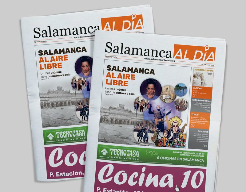 Sale a la calle el número de junio del periódico de papel SALAMANCA AL DÍA