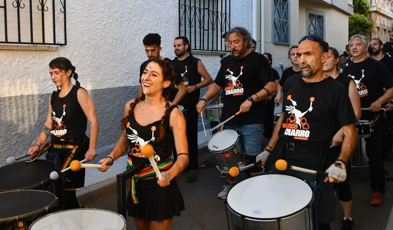 Intenso fin de semana para la batucada Blocco Charro con tres actuaciones