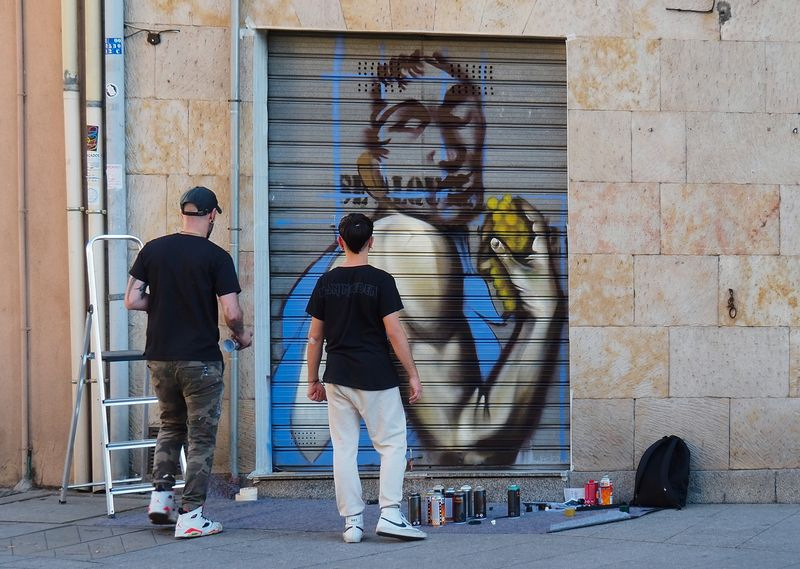 El joven aprendiz de pintor...