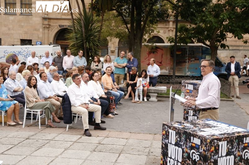 El PP de Salamanca cierra la campaña electoral en la plaza de Los Bandos
