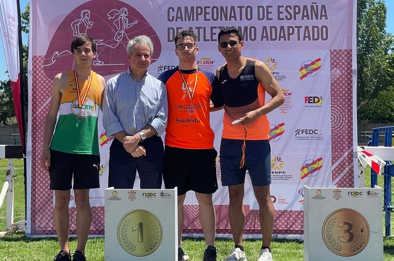 El salmantino Diego Ruiz logra dos platas en el Campeonato de España de Atletismo Adaptado