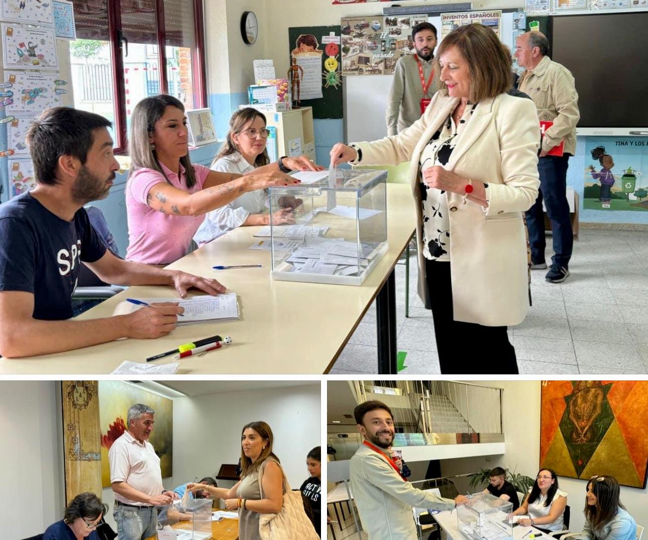 Goteo de votantes las diferentes mesas y normalidad en el arranque de las europeas en Peñaranda