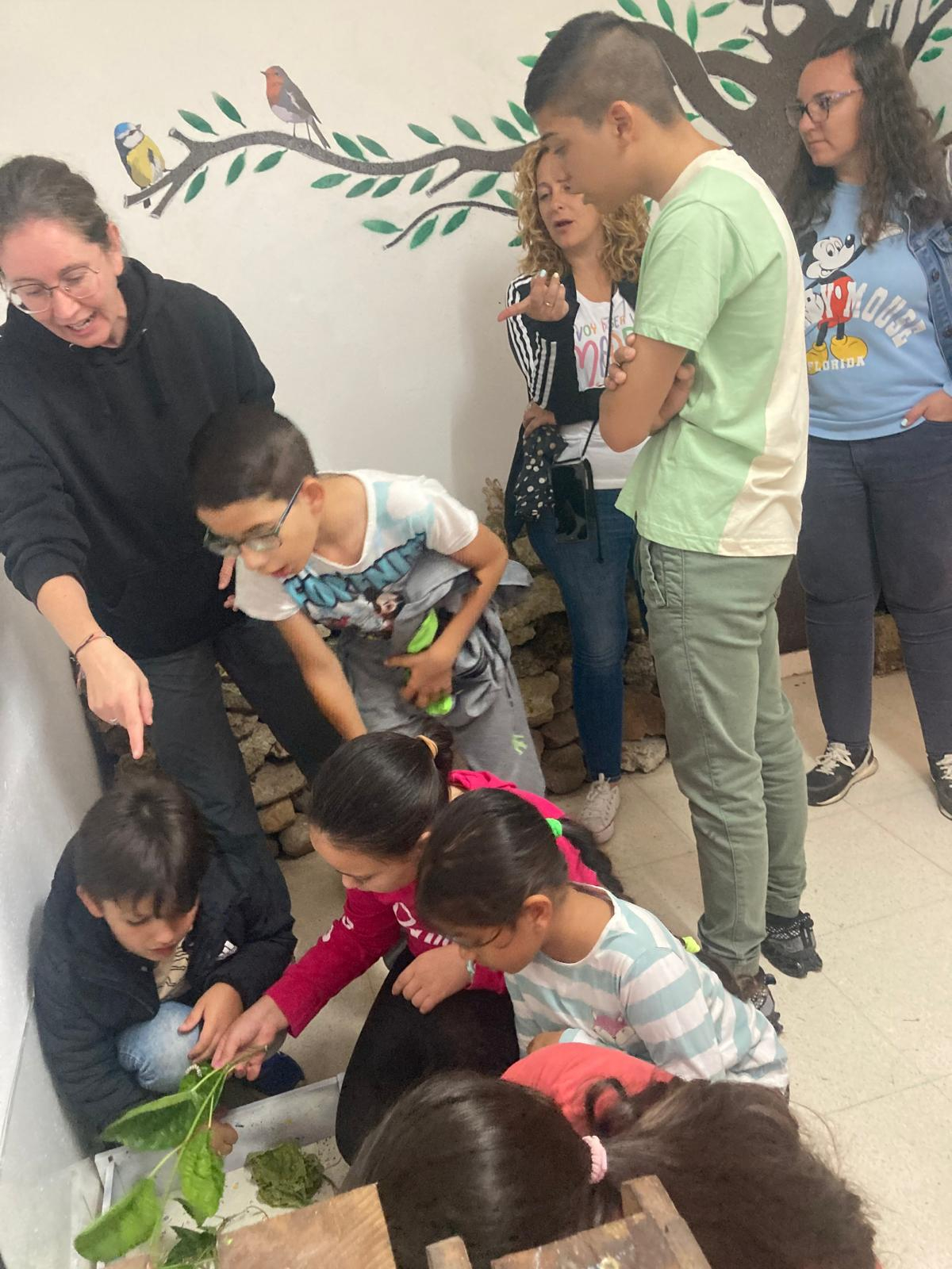 Alumnos de Miróbriga y El Puente visitaron el huerto de Cáritas en sus últimos días de clase