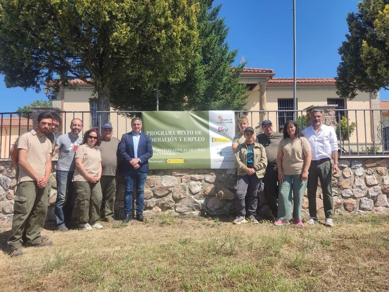 La Finca Castro Enríquez acoge la formación de 8 alumnos en actividades auxiliares de ganadería