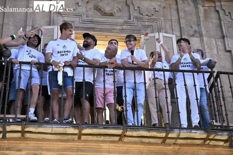 La fiesta por el ascenso del Salamanca UDS continúa este lunes