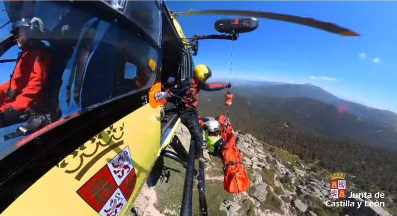 Rescatado un senderista de 69 años herido en los Siete Picos 