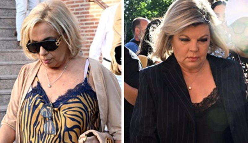 El enfado Carmen Borrego y Terelu Campos en la misa homenaje a su madre