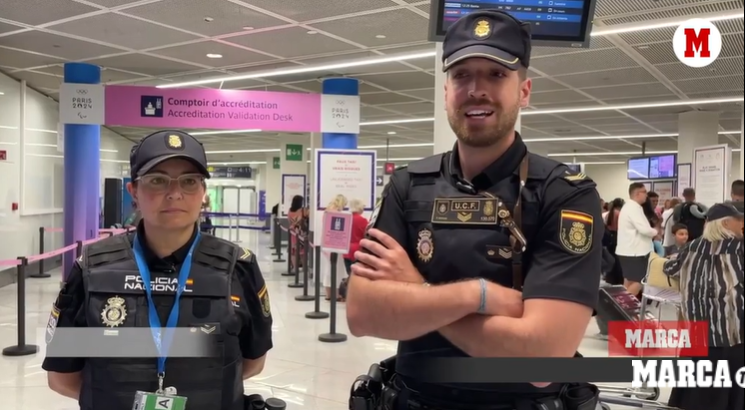 Una policía nacional de Fuentes de Oñoro forma parte del dispositivo de los JJOO de París