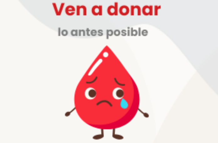 Necesidad urgente de A- y 0- en la jornada de donación fijada para el jueves