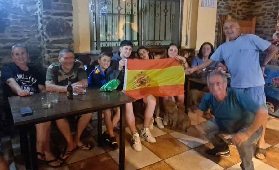 Agallas también vibró con el triunfo de la Selección Española