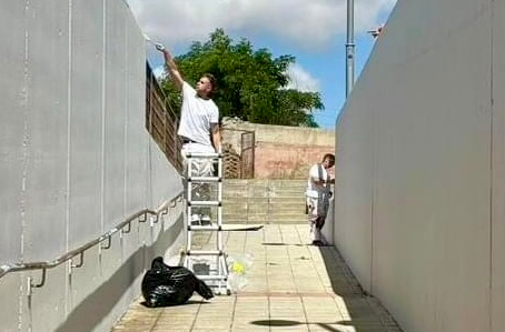 El paso subterráneo al Polígono y Los Chopos, nuevo objetivo del programa mixto ‘Pintacultura Peñaranda’