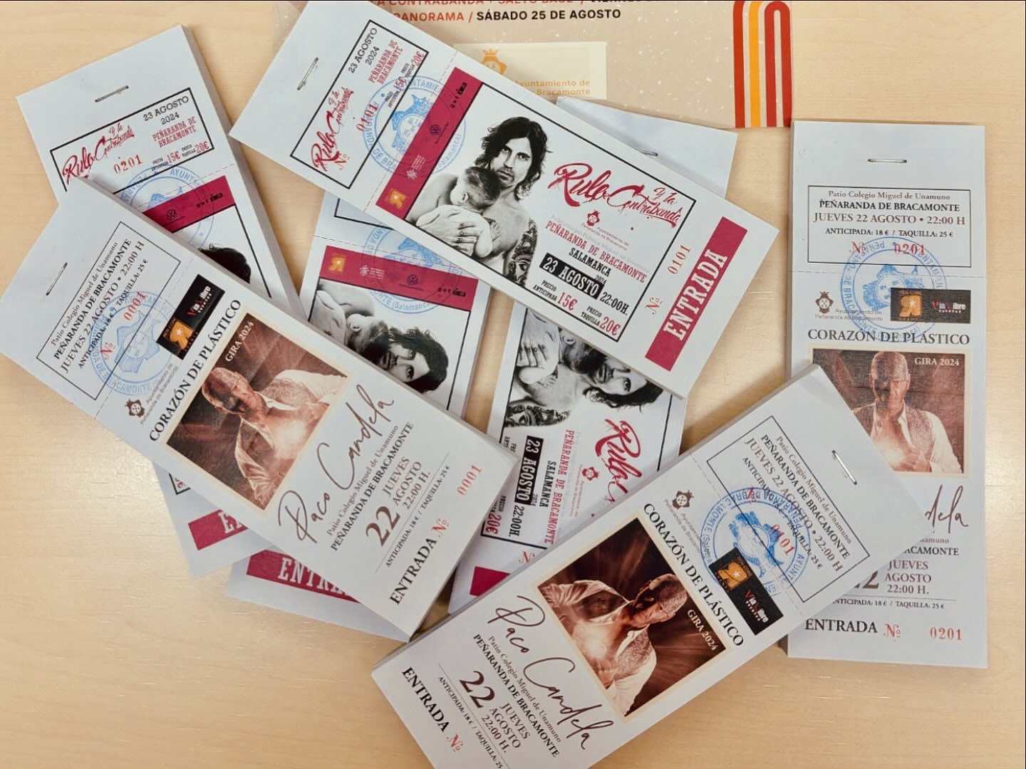 A buen ritmo y acelerando la venta de entradas para los conciertos de Paco Candela, Rulo y La Contrabanda y Panorama en las Ferias y Fiestas 2024