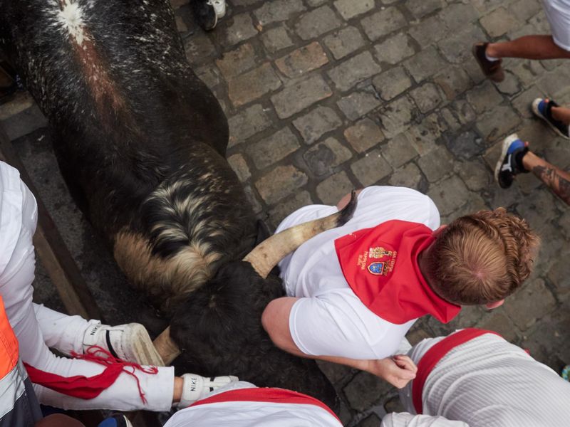 Dos trasladados al Hospital tras el tercer encierro de San Fermín
