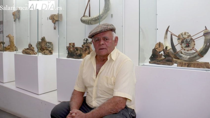 Ocho artesanos de la comarca muestran sus obras en Villavieja en la exposición ‘Artistas por afición’