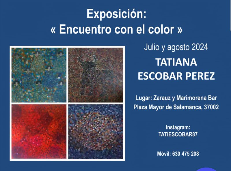 Color y movimiento en Salamanca de la mano de la artista plástica Tatiana Escobar Pérez