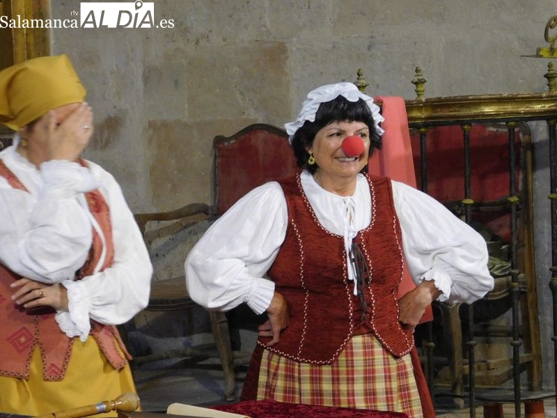Teatro sobre Nebrija en la tercera catedral de La Armuña