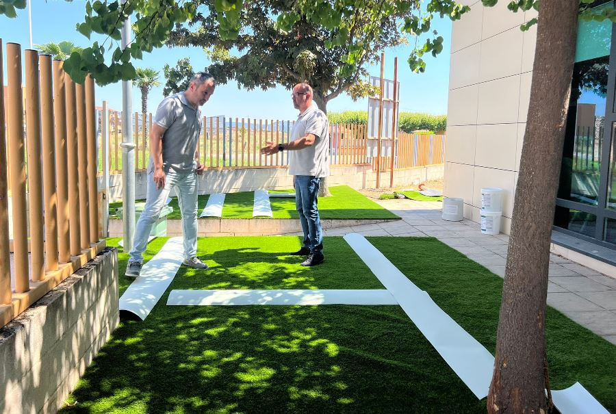 Remozada la parte delantera de la Escuela Infantil