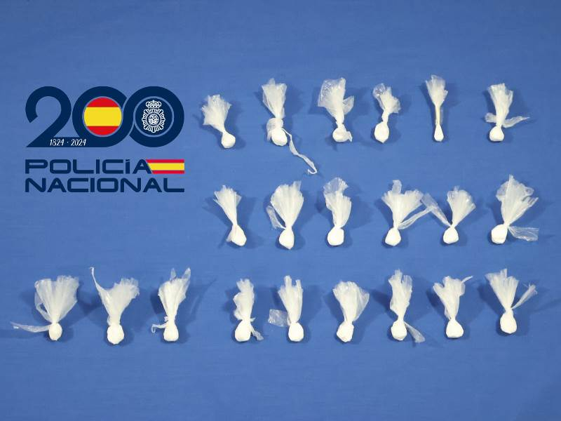 Un traficante con 21 bolsitas con cocaína es interceptado en Salamanca