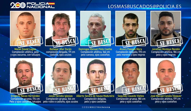 Cuidado con estas personas: los diez fugitivos más buscados por la Policía Nacional en España