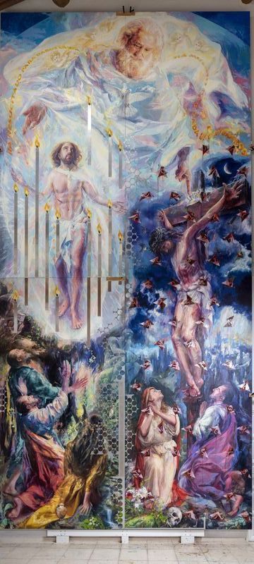 Florencio Maíllo concluye un cuadro monumental para la catedral de Salamanca