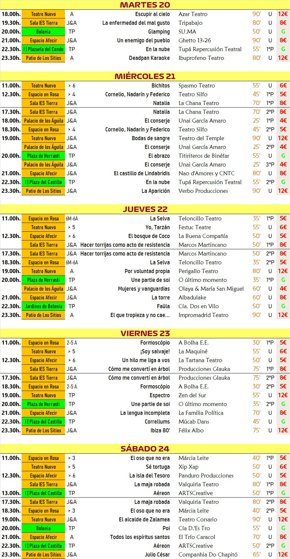 La inauguración de la Feria, que encabezará el consejero de Cultura, recupera el formato clásico
