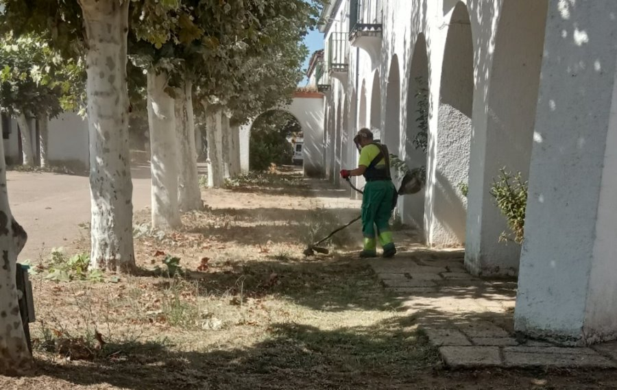 Adecentadas las zonas verdes de Águeda de cara a sus Jornadas sobre el Mundo Rural