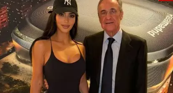 Kim Kardashian desata la locura en el Bernabéu