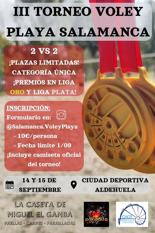 Vuelve a Salamanca el Torneo de Voley Playa en la Ciudad Deportiva de La Aldehuela