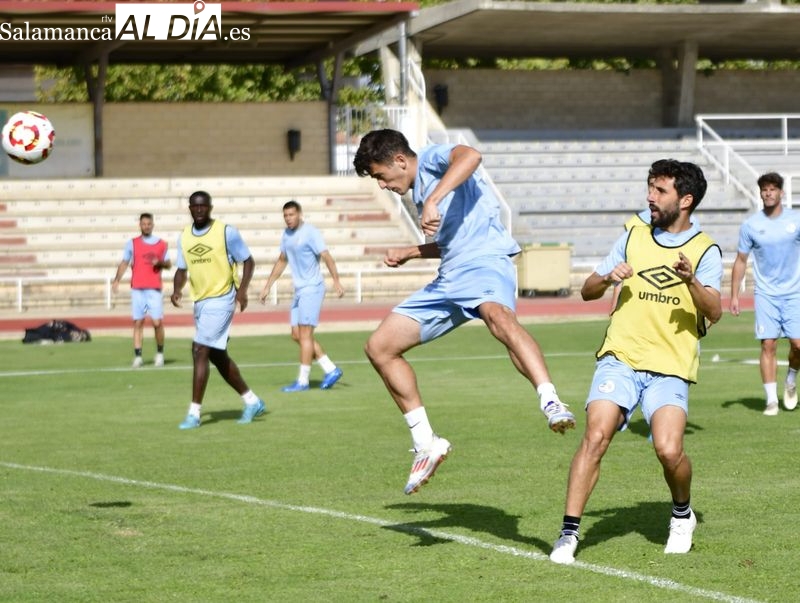 Jon Villanueva, el gran ausente en el entrenamiento del Salamanca UDS