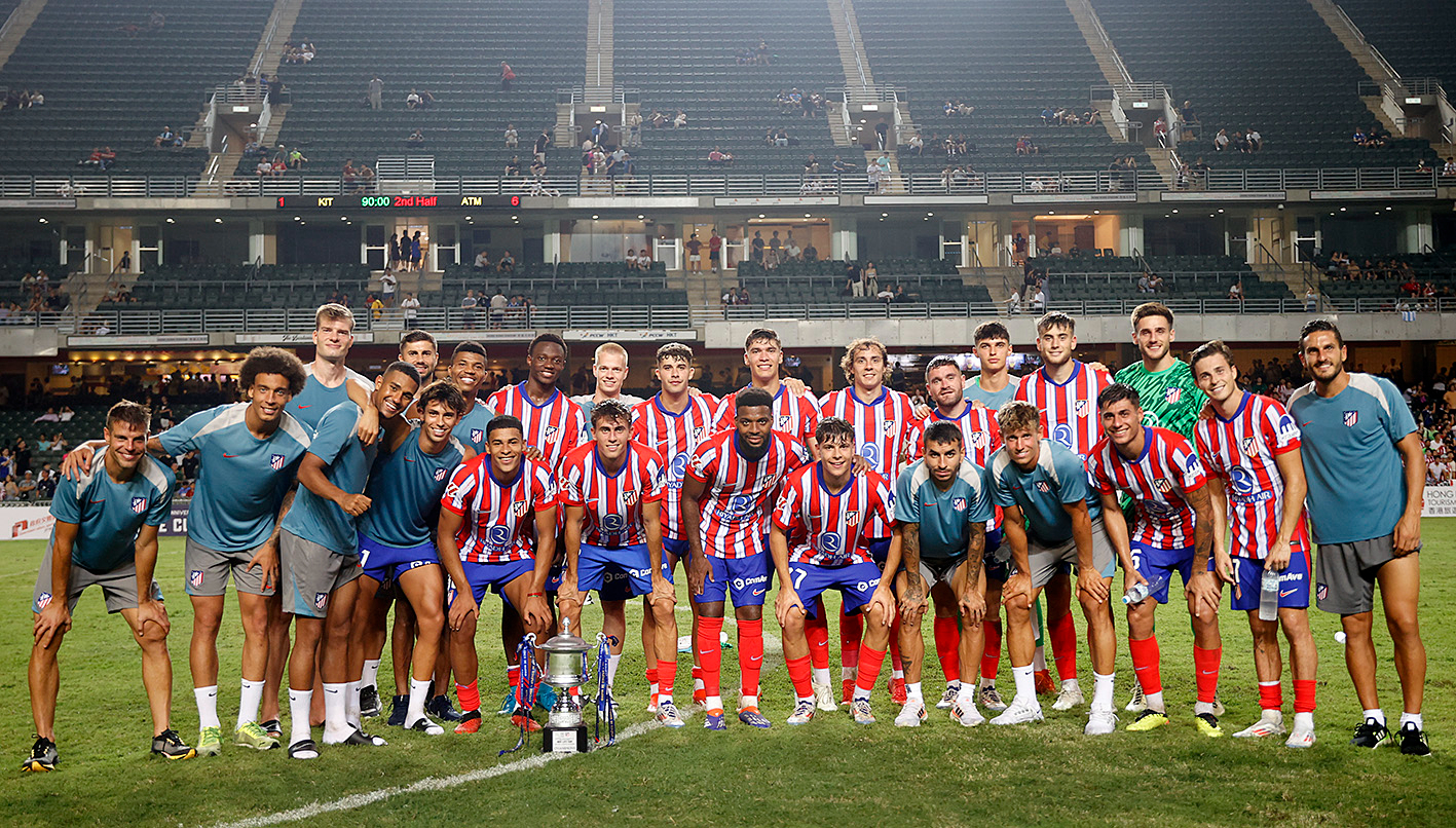 Carlos Giménez, ex de Unionistas, se hace un hueco con el primer equipo del Atleti en la gira asiática a las órdenes de Simeone