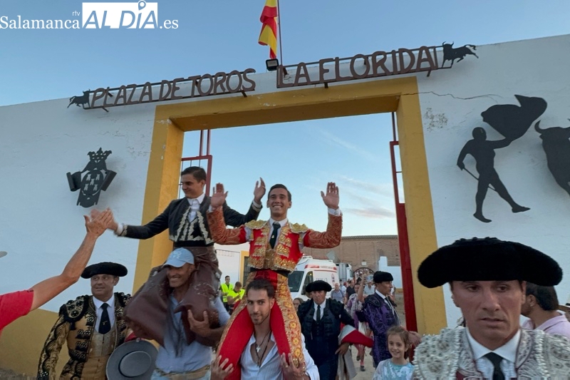 Ismael Martín y Sergio Pérez, a hombros en La Florida tras una brillante y concurrida corrida de Ferias y Fiestas