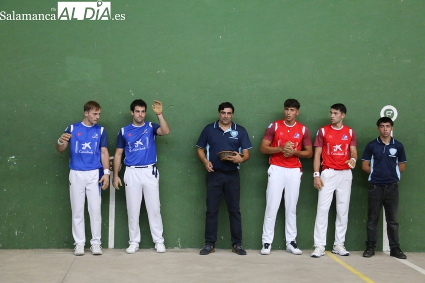 Bonita tarde de pelota en Vitigudino con dos partidos de gran nivel