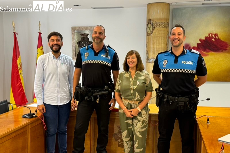 Eugenio Álvarez, nuevo subinspector jefe y Manuel López, nuevo oficial y subjefe de la Policía Local de Peñaranda