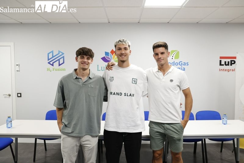 Murua, Eric y Yago, optimistas ante esta campaña con el Salamanca UDS