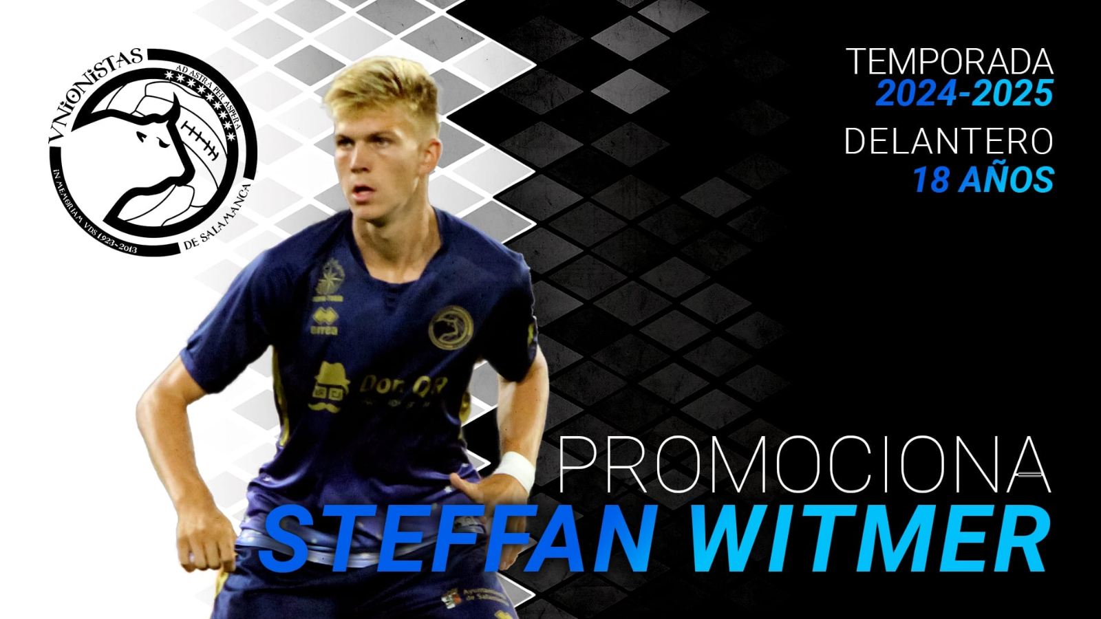 El delantero centro Steffan Witmer firma por 4 años con Unionistas