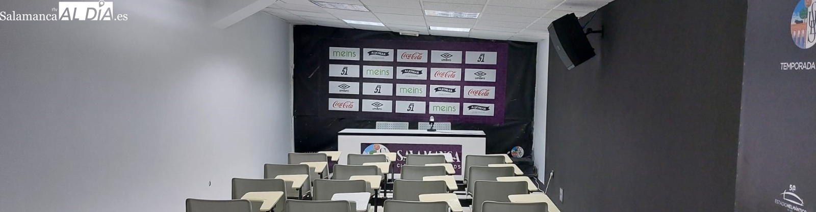 El Salamanca UDS remodela la sala de prensa del Helmántico