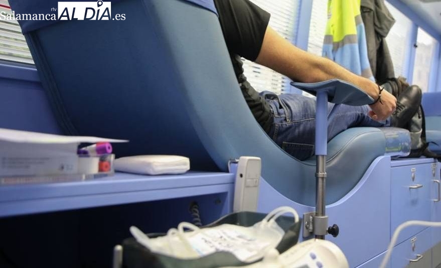 Donaciones de sangre en la plaza de los Bandos