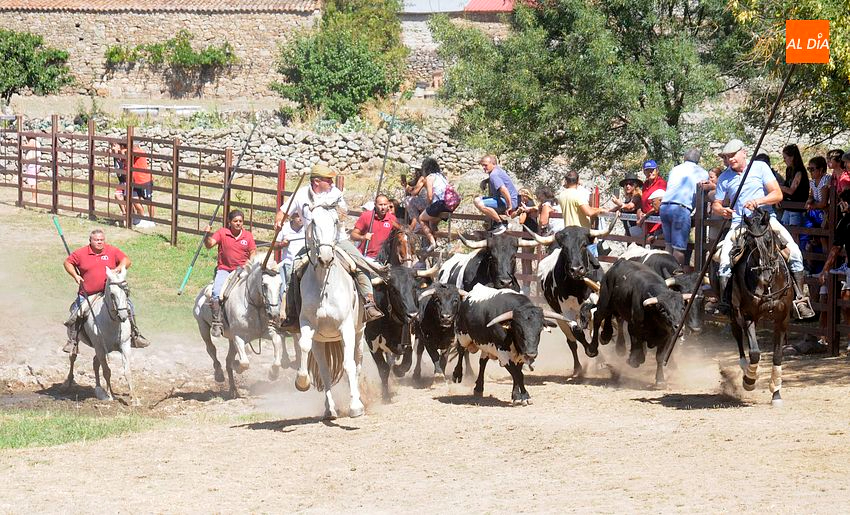 Un doble Encierro a Caballo entretiene la mañana sabatina a los oñorenses