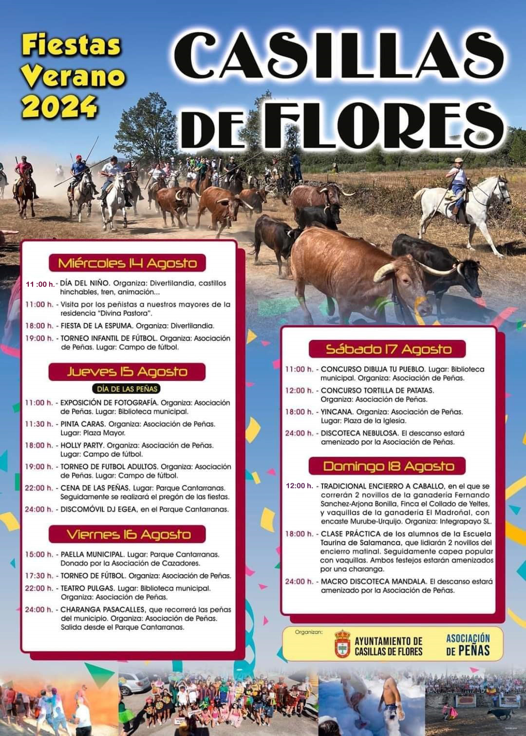 Programa fiestas verano Casillas de Flores