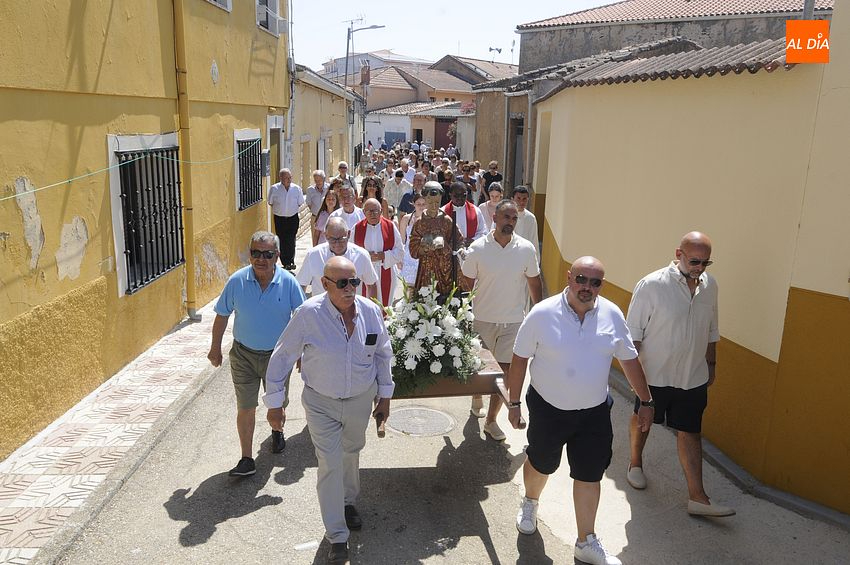El Bodón procesiona con San Lorenzo en su día grande festivo