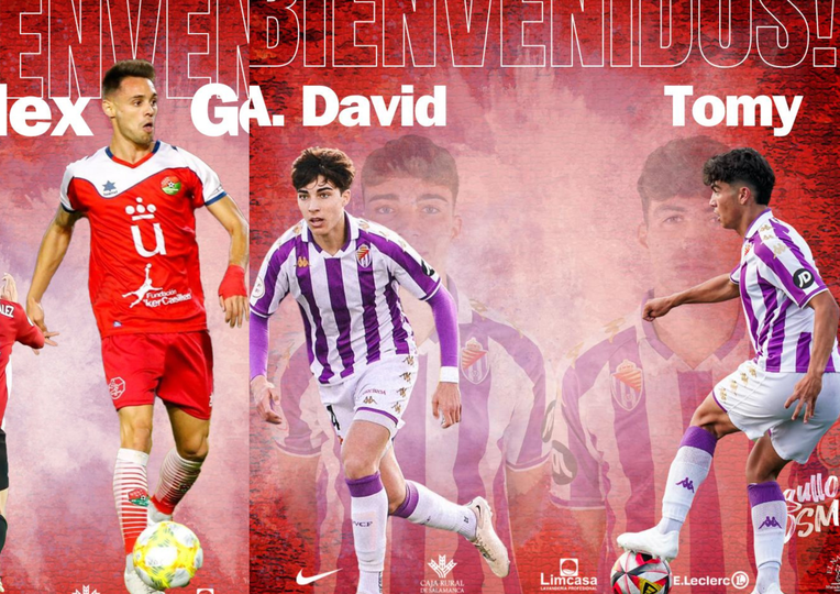 Álex González, A. David y Tomy se convierten en jugadores de la UD Santa Marta