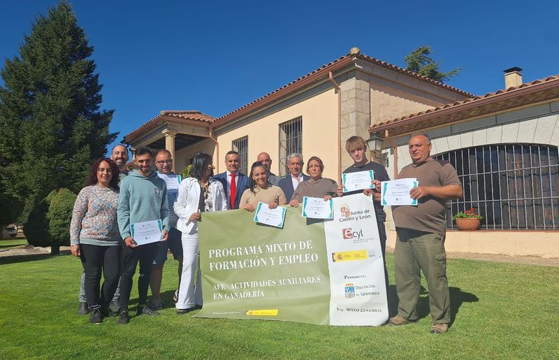 Concluye la AFE pionera en Actividades auxiliares de ganadería de la Diputación de Salamanca