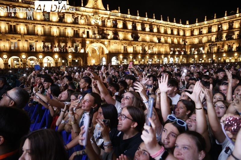 Los cuatro conciertos de las Fiestas que completaron el aforo de la Plaza Mayor