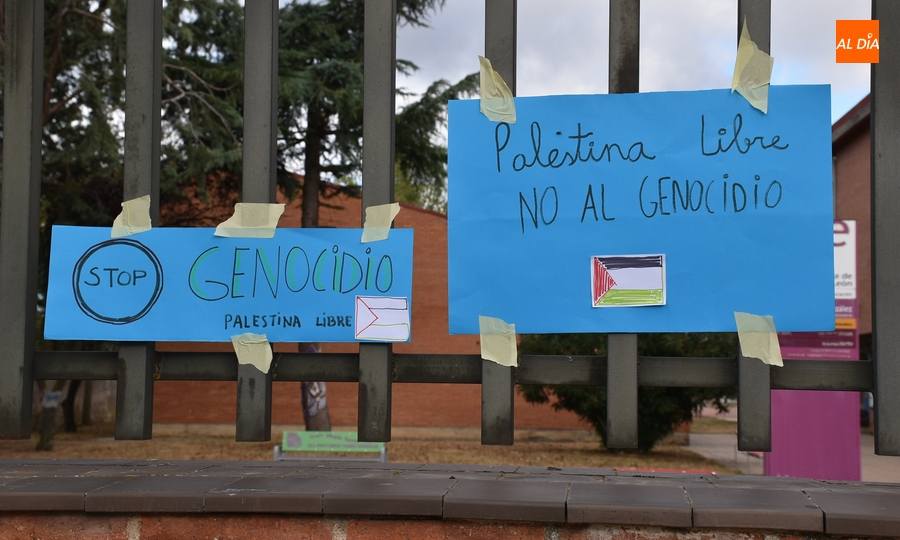 Notable seguimiento en los IES mirobrigenses a la huelga en solidaridad con Palestina