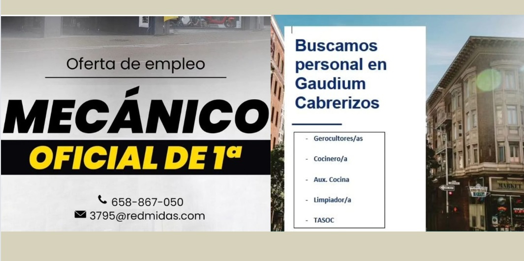 Empleo en Salamanca: estas empresas buscan cocineros, limpiadores, gerocultores o mecánicos. Consulta estas dos ofertas