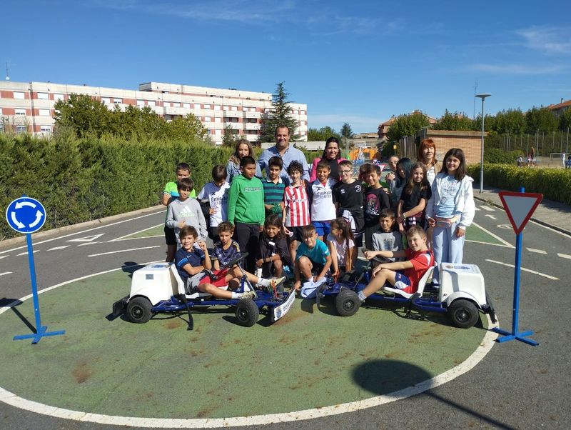 Cerca de 70 alumnos de Infantil y Primaria de Santa Marta participan en la Semana Europea de la Movilidad