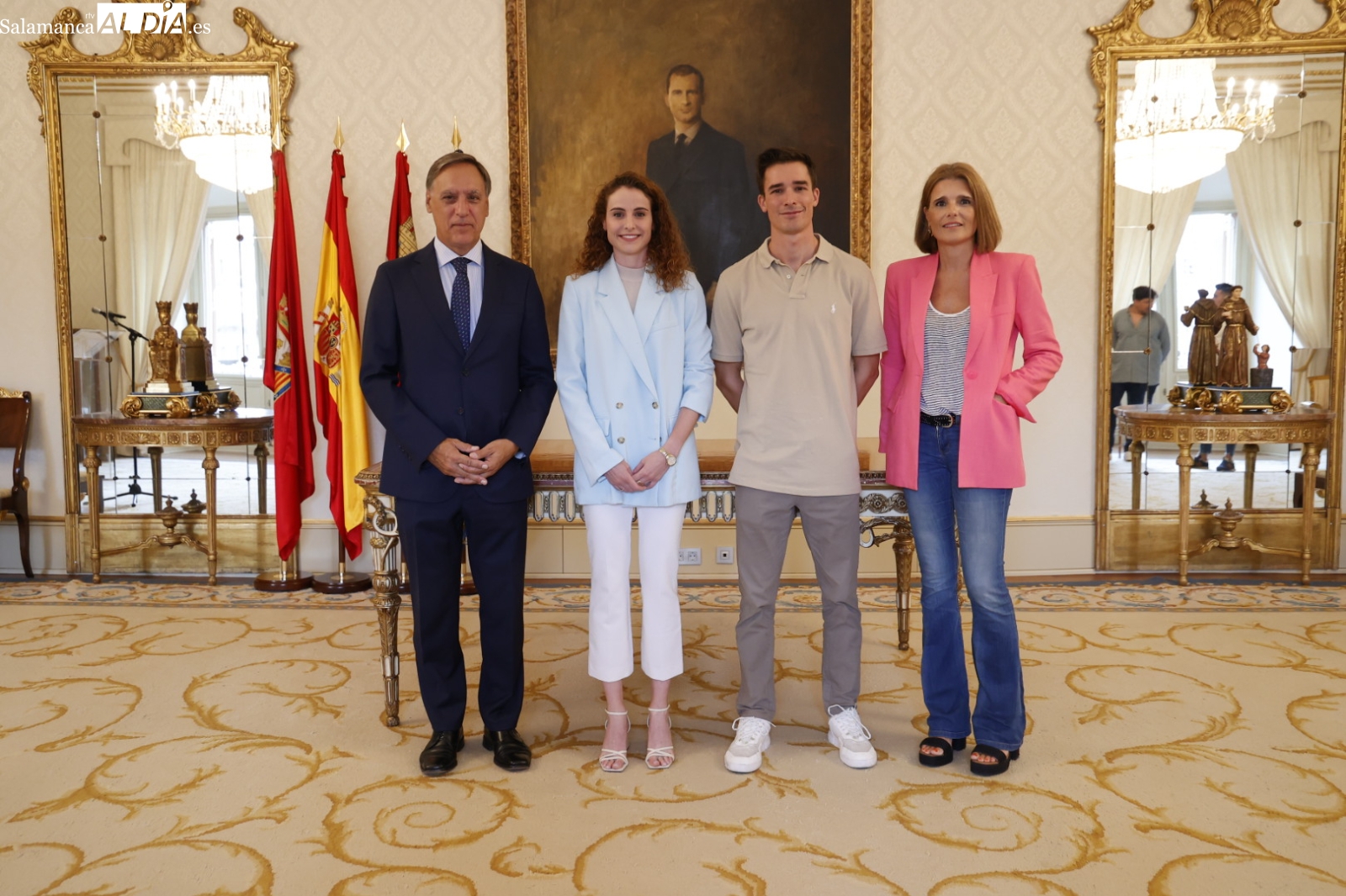 Los olímpicos Mario García Romo y Lorena Martín, recibidos con honores en el Ayuntamiento
